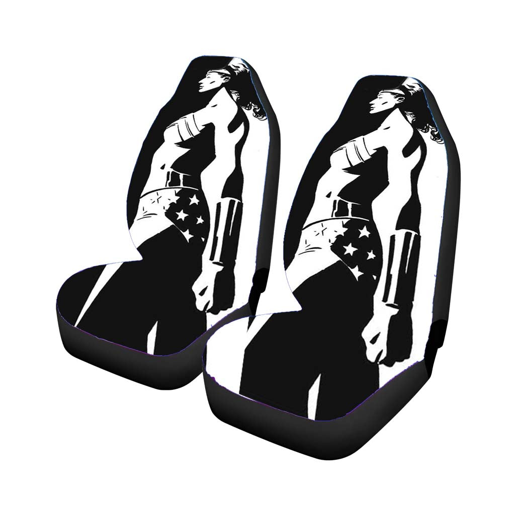 Wonder Woman Black White car Seat Covers