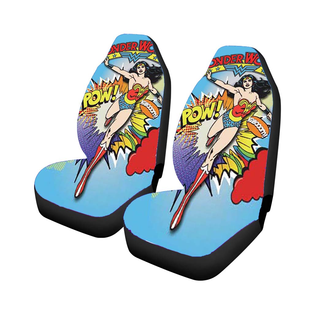 Wonder Woman Blue-Pow car Seat Covers