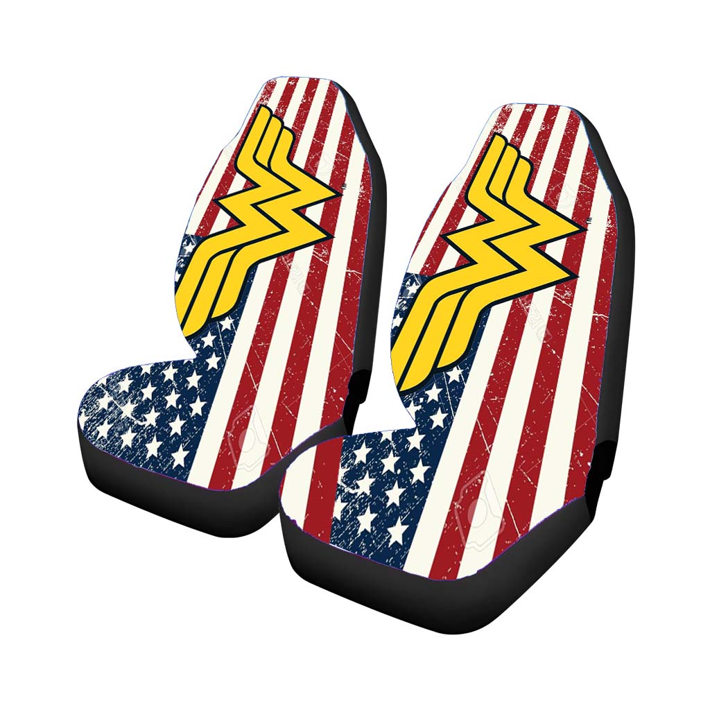 Wonder Woman Logo America car Seat Covers