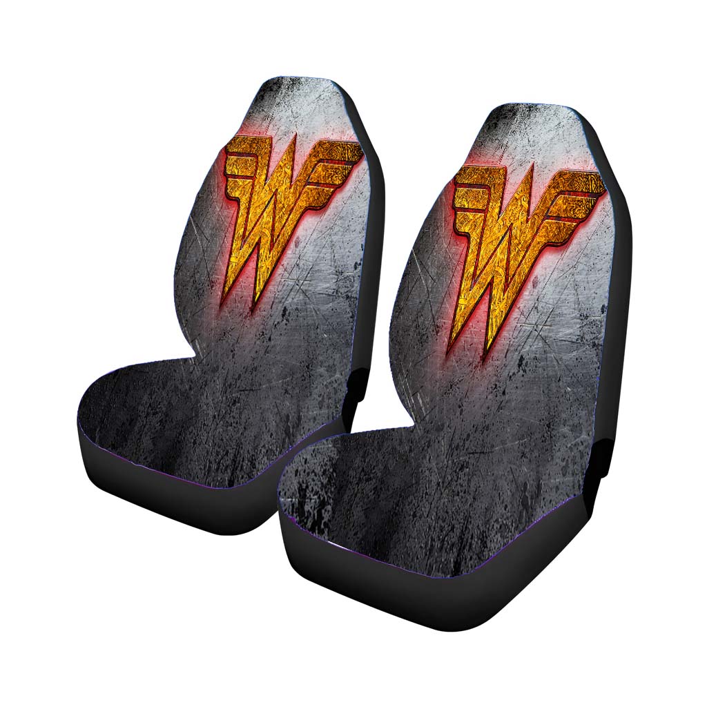 Wonder Woman Metal Logo car Seat Covers