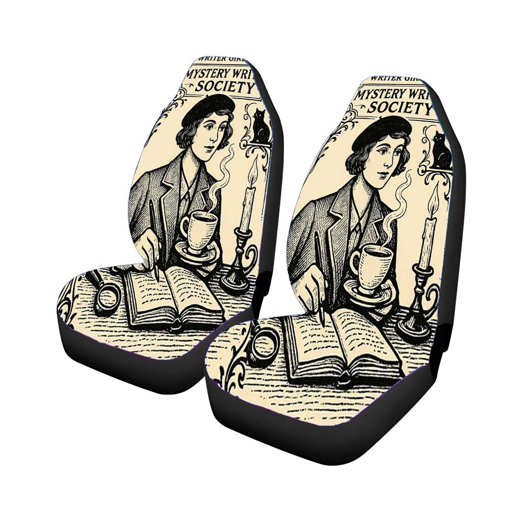 Writer Girls Club Mystery Wall Art car Seat Covers