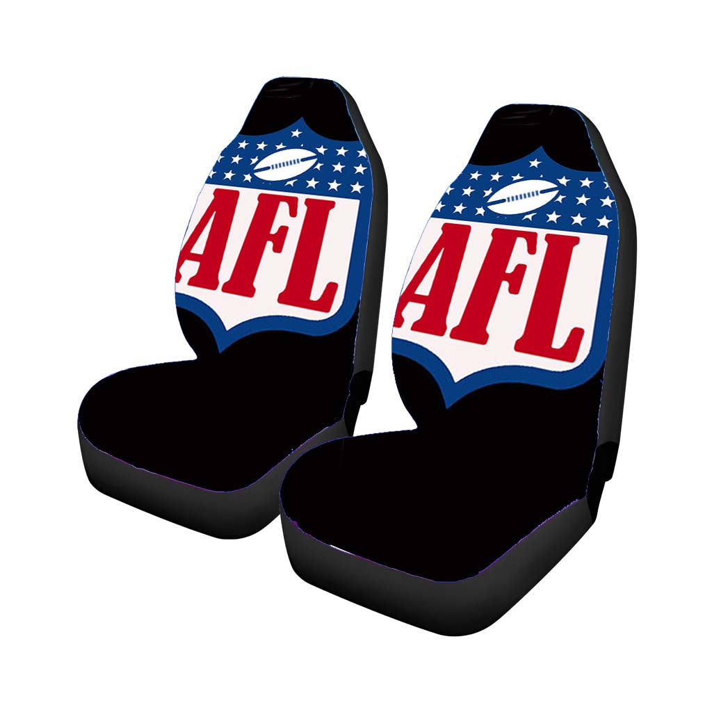 afl black Car Seat Covers