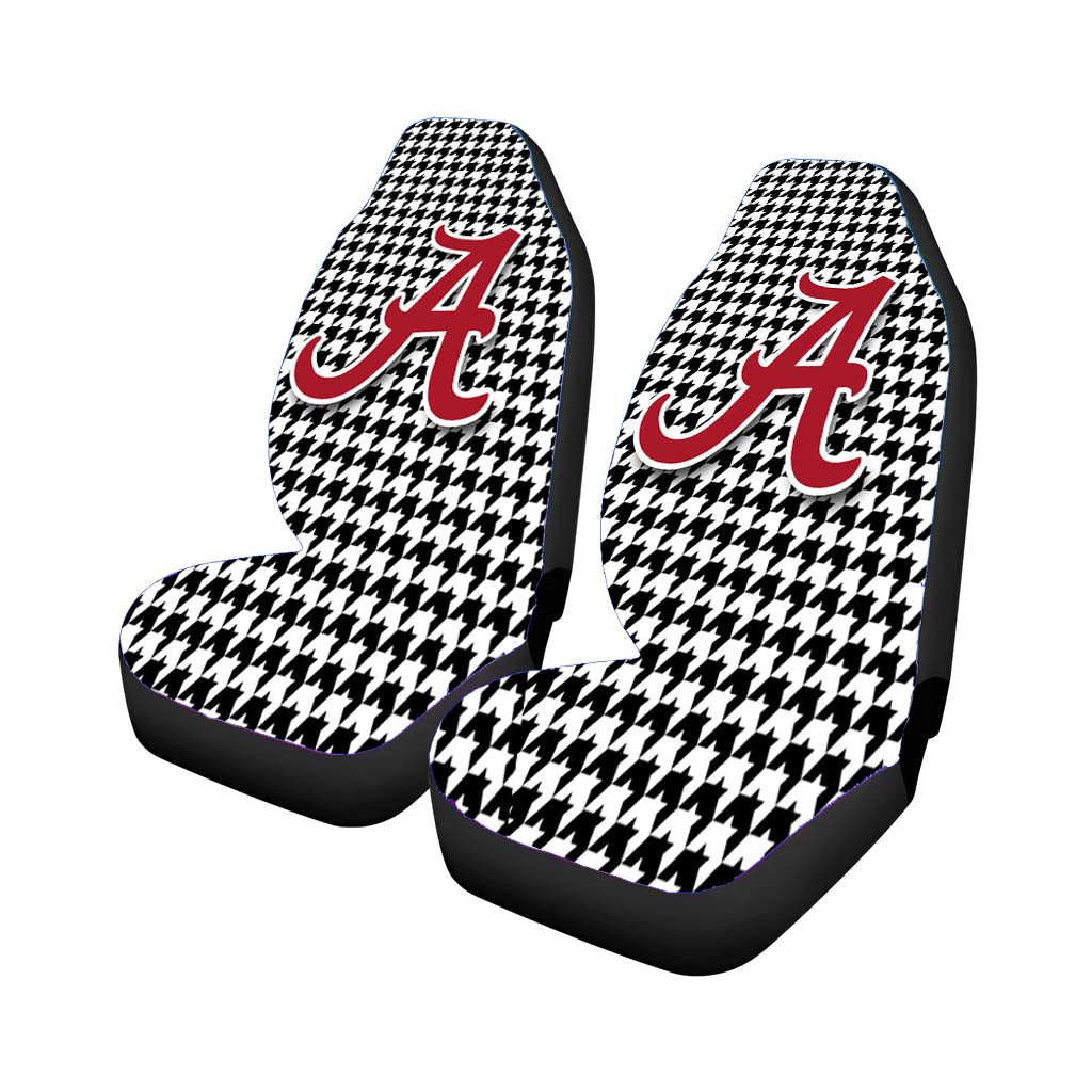 alabama houndstooth crimson tide Car Seat Covers