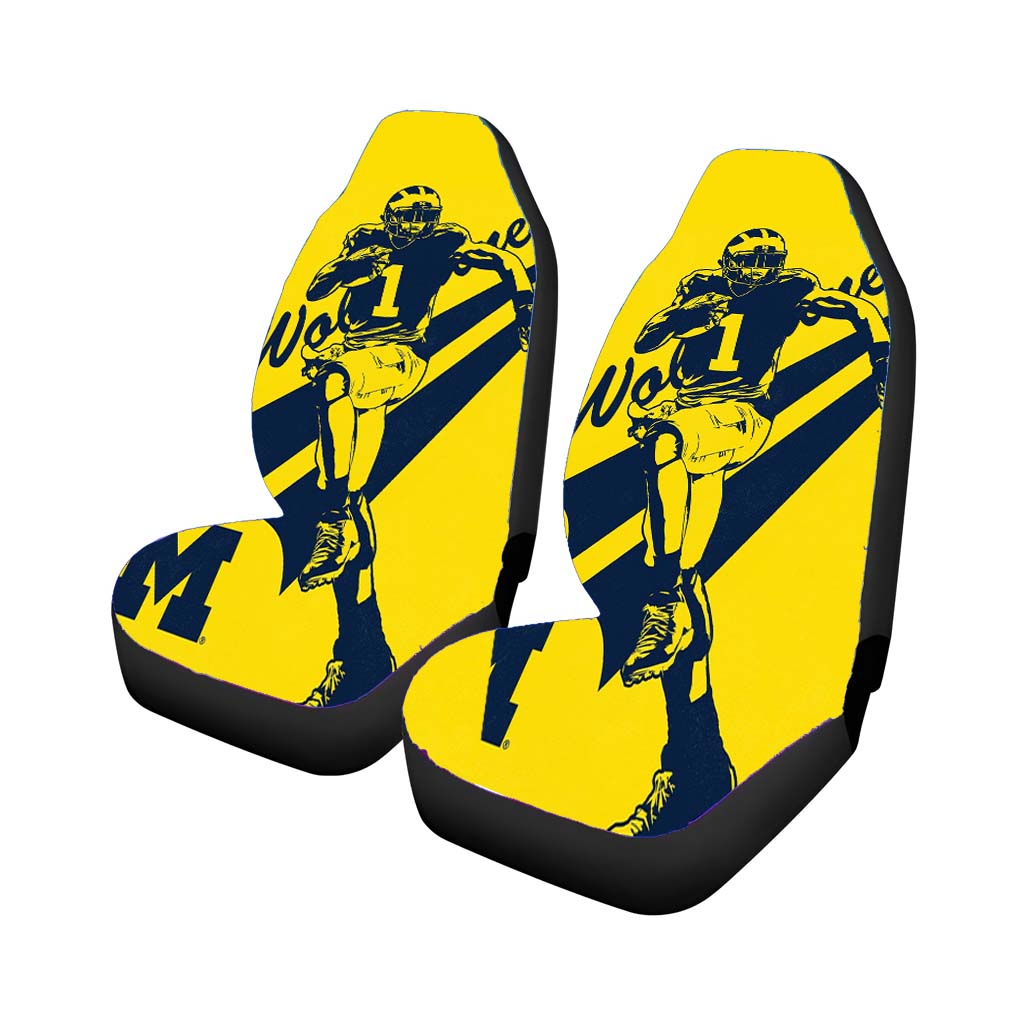 american football michigan wolverines club Car Seat Covers