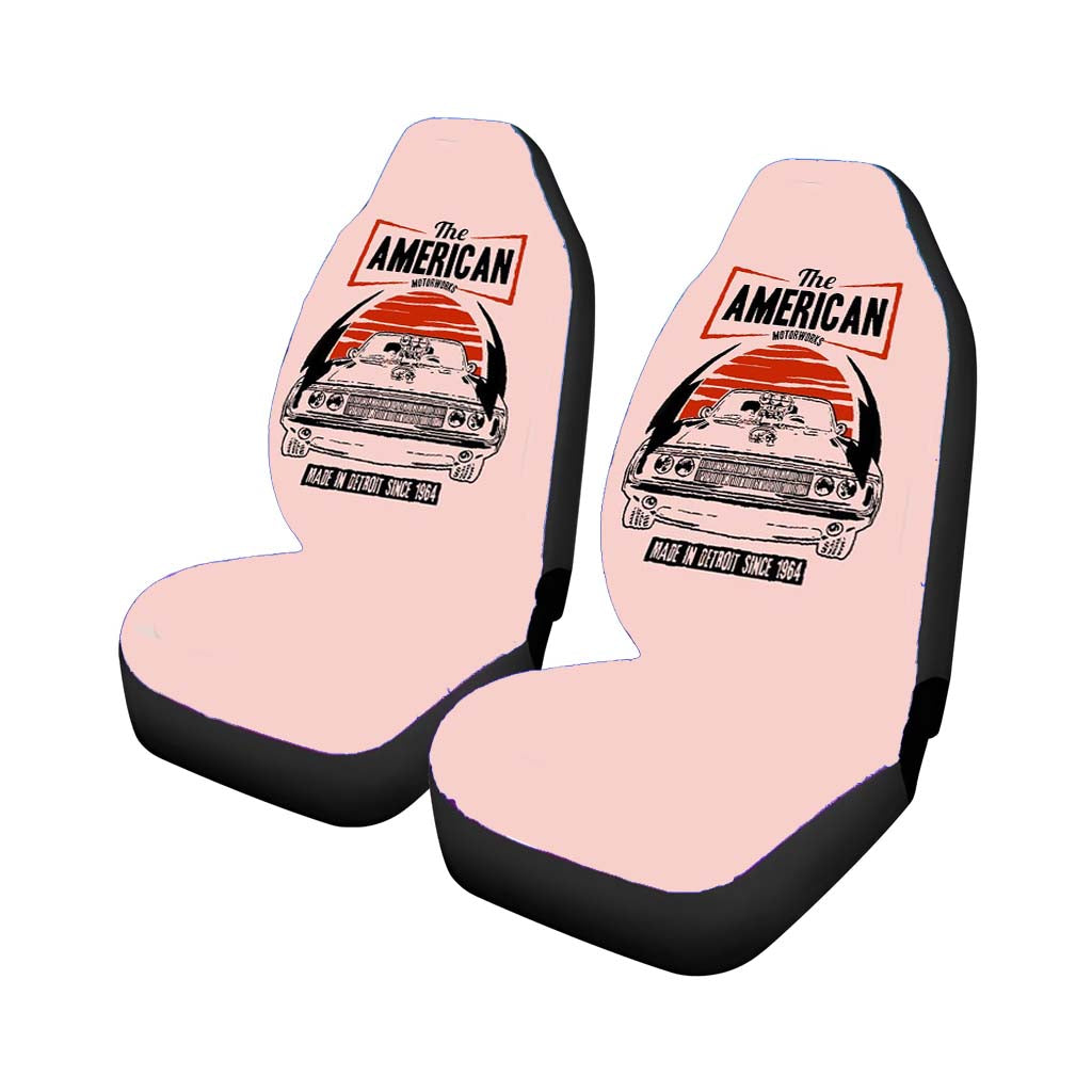 american muscle car dodge challenger detroit souvenirs michigan v8 Car Seat Covers