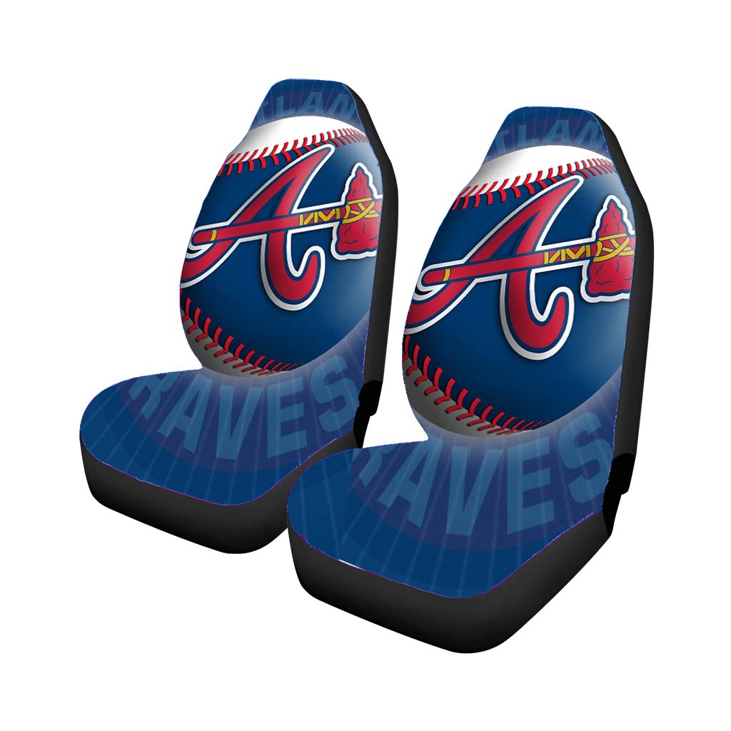 atlanta braves softball logo Car Seat Covers