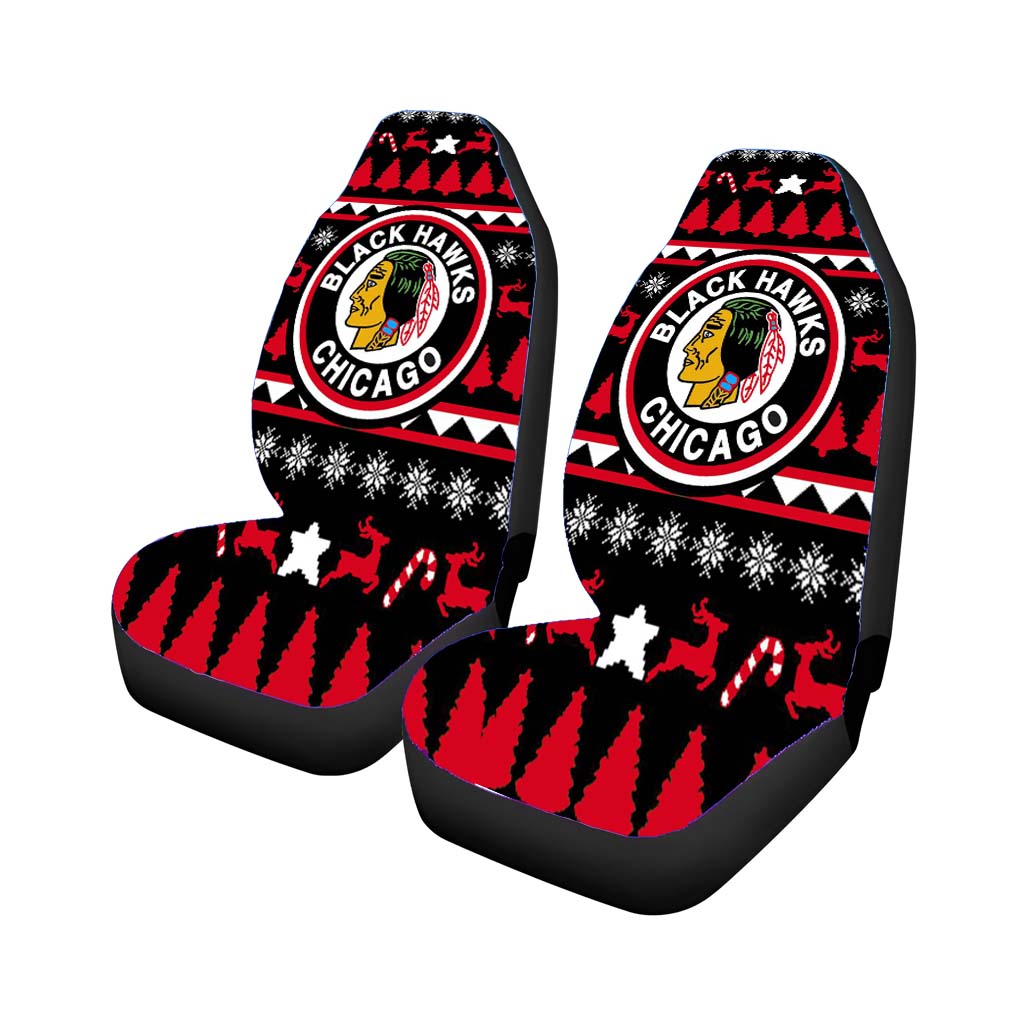 blackhawks chicago christmas winter sweater Car Seat Covers