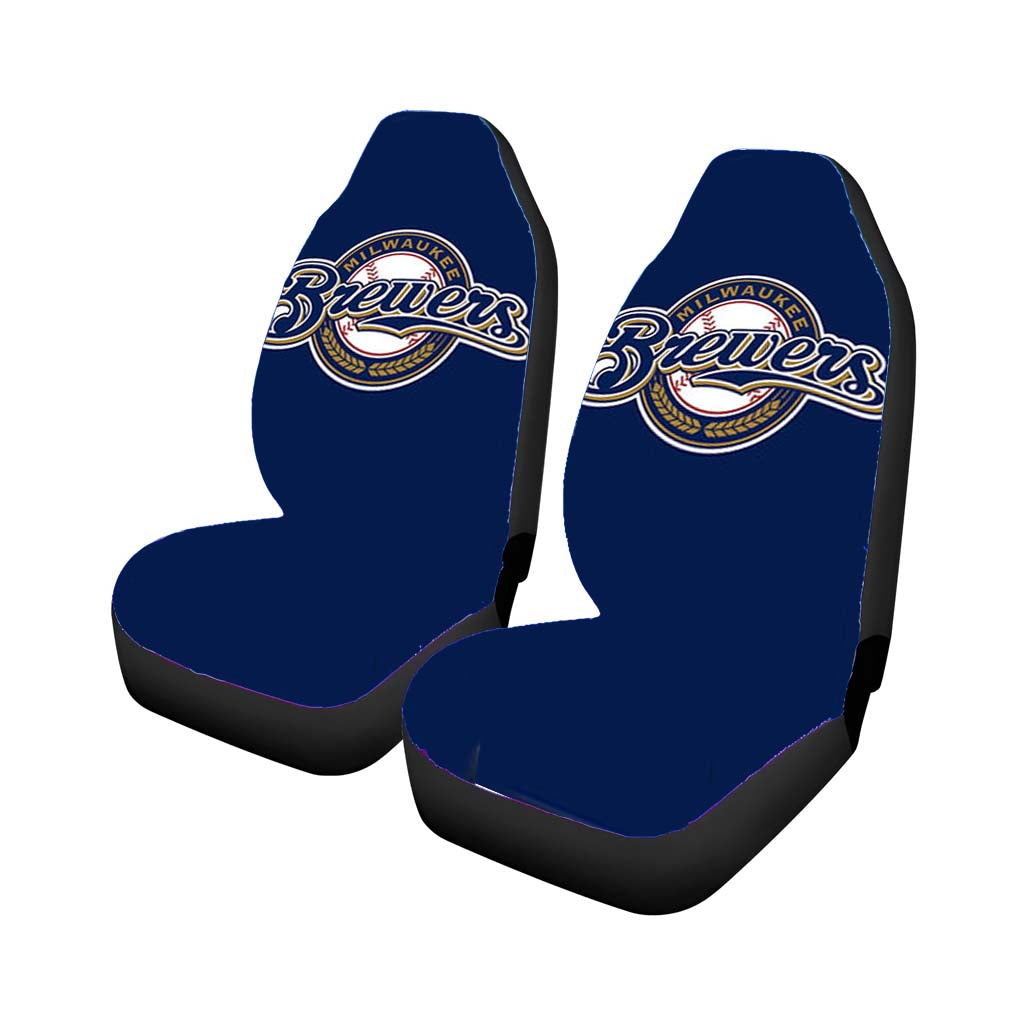 brewers baseball logo blue Car Seat Covers