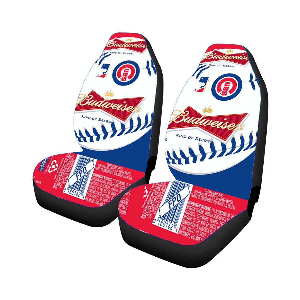budweiser mlb chicago cubs Car Seat Covers