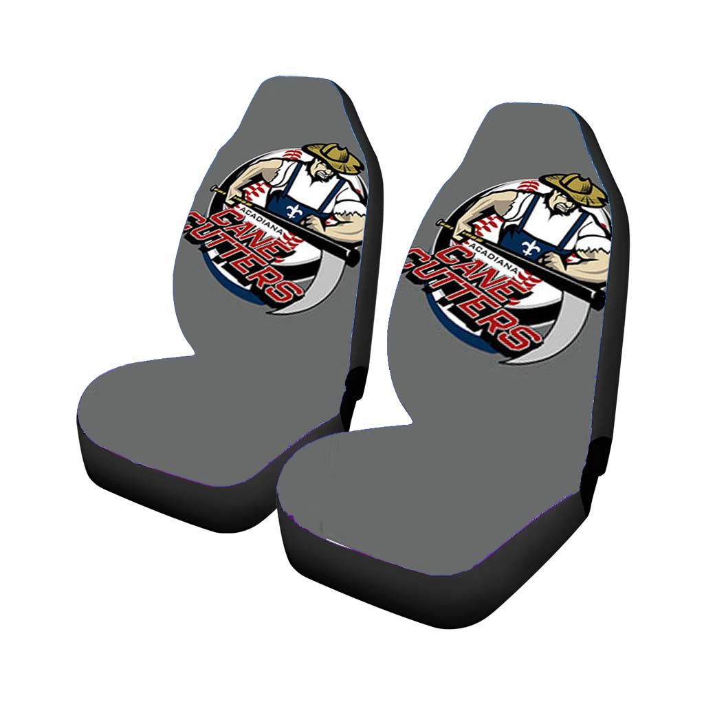 cane cutters baseball logo gray Car Seat Covers