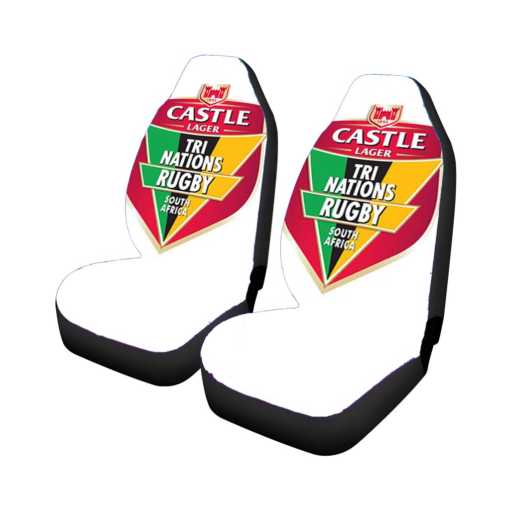 castle lager tri nations rugby logo Car Seat Covers