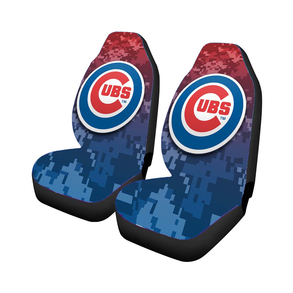 chicago cubs logo camo Car Seat Covers