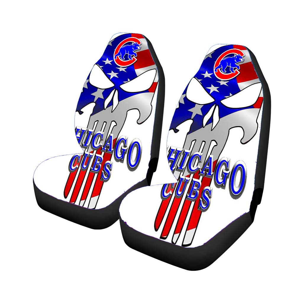 chicago cubs punishe Car Seat Covers