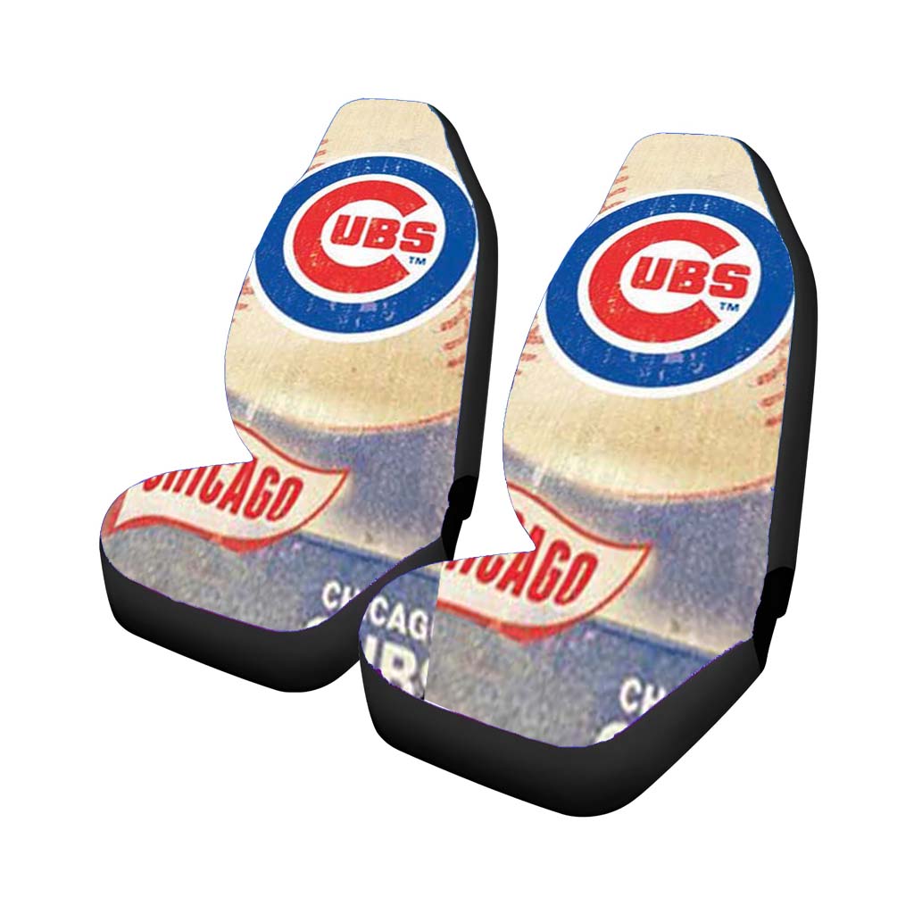 chicago cubs vintage card Car Seat Covers