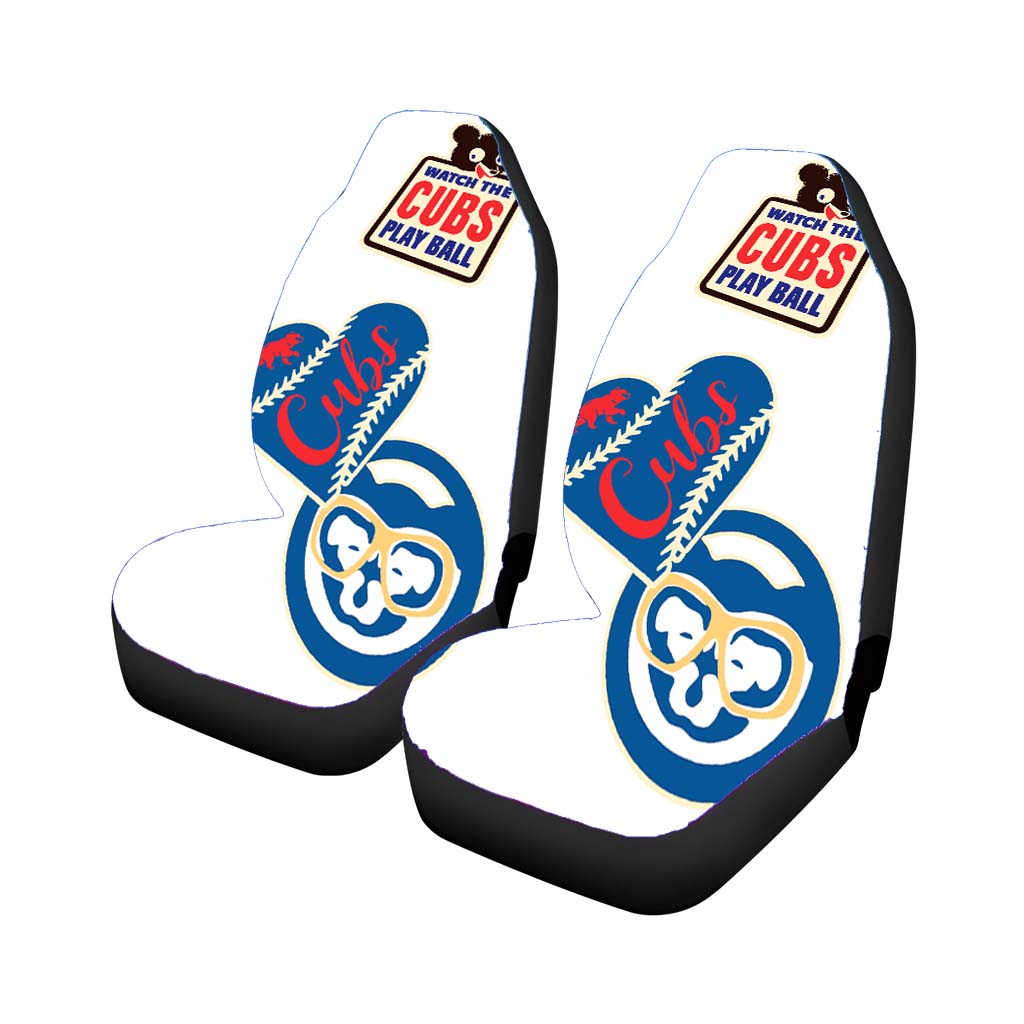 chicago watch the cubs baseball Car Seat Covers