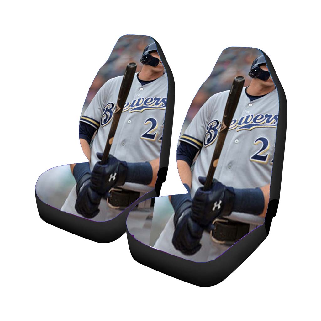 christian yelich milwaukee brewers Car Seat Covers