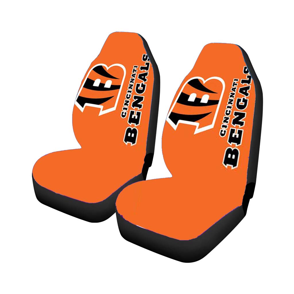cinncinnati bengals logo on orange Car Seat Covers