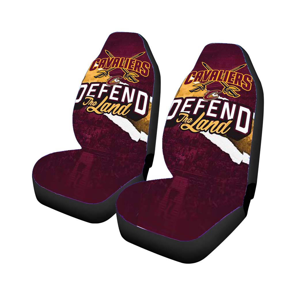 defend the land cavaliers playoff Car Seat Covers