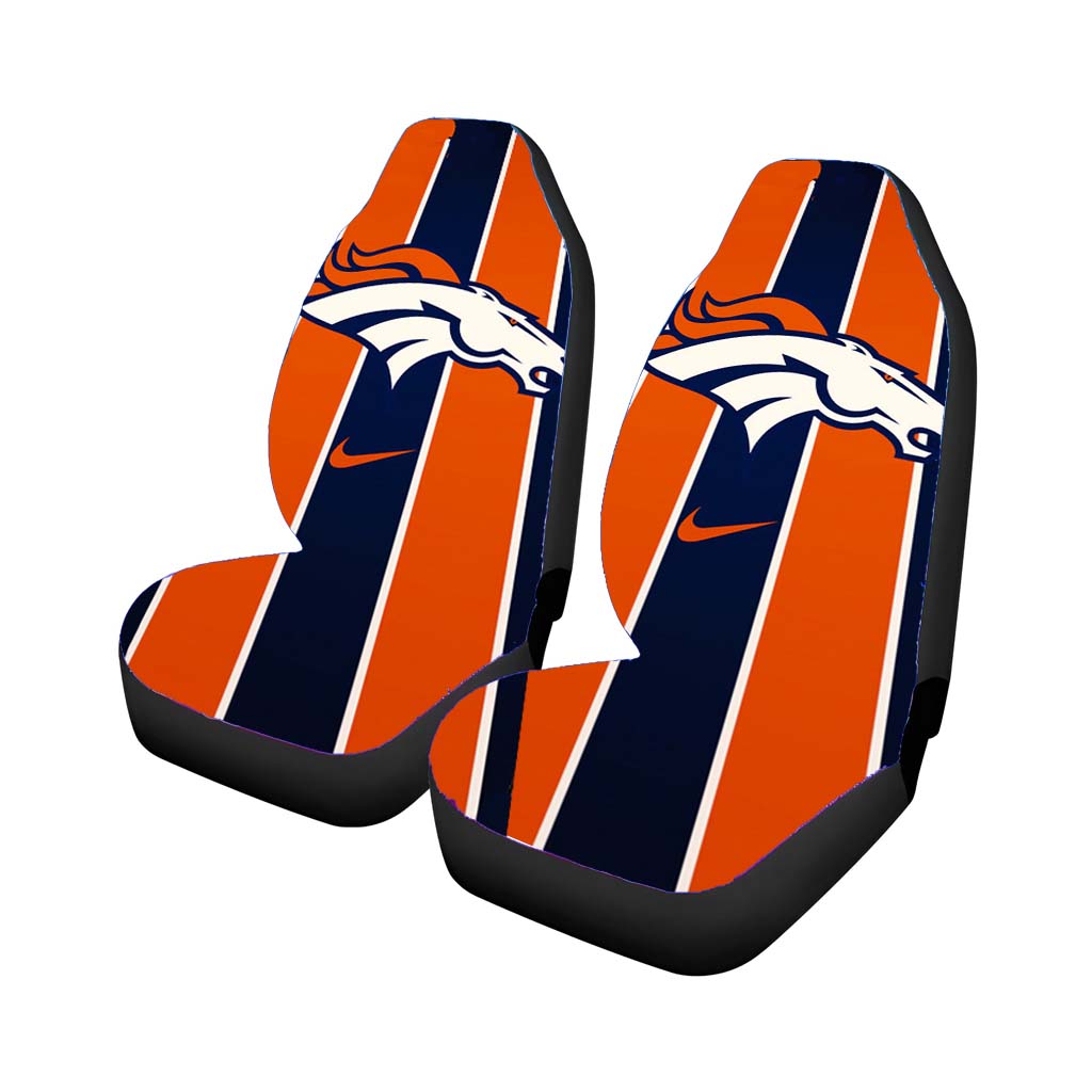 denver broncos logo stripes Car Seat Covers