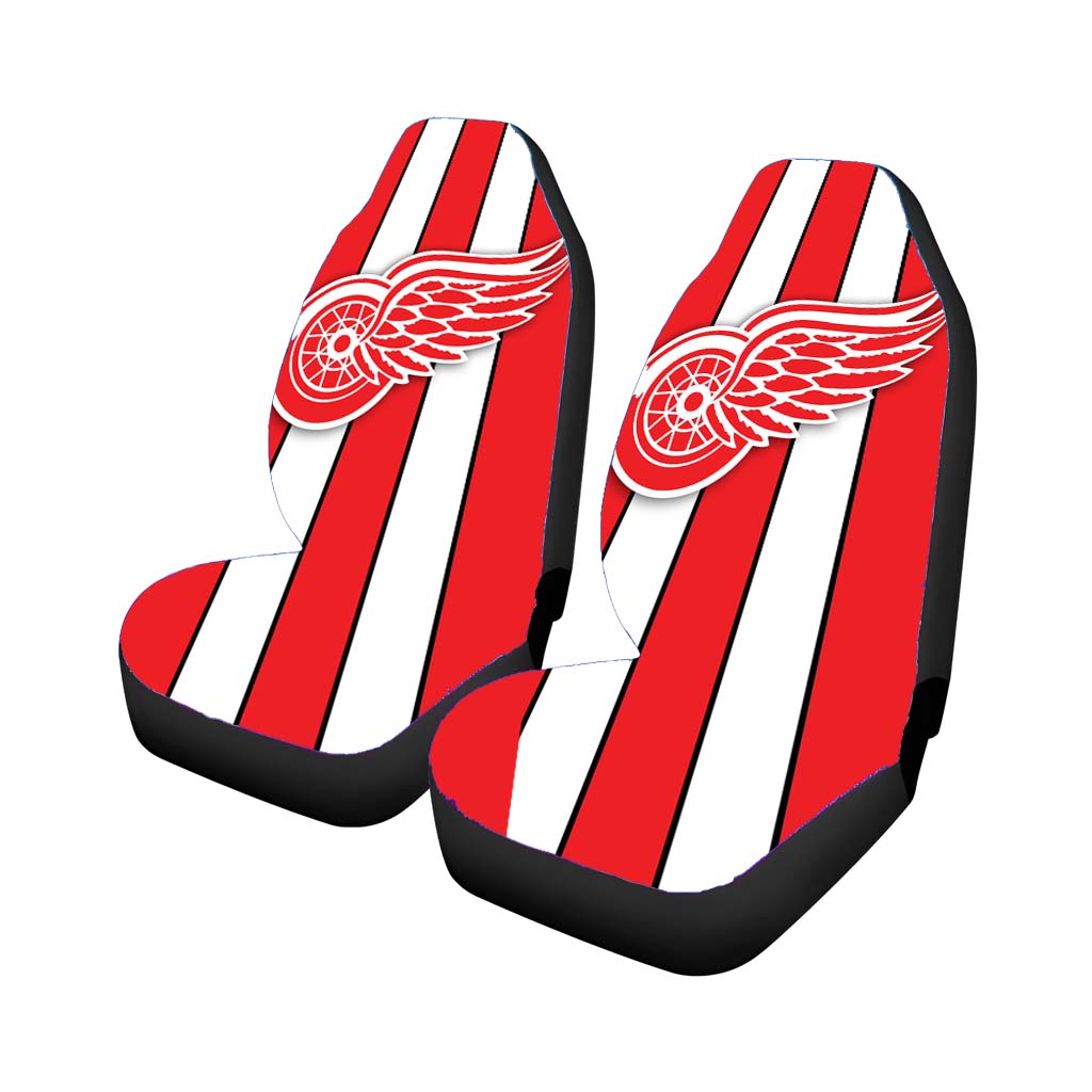 detroit red wings stripe football logo Car Seat Covers