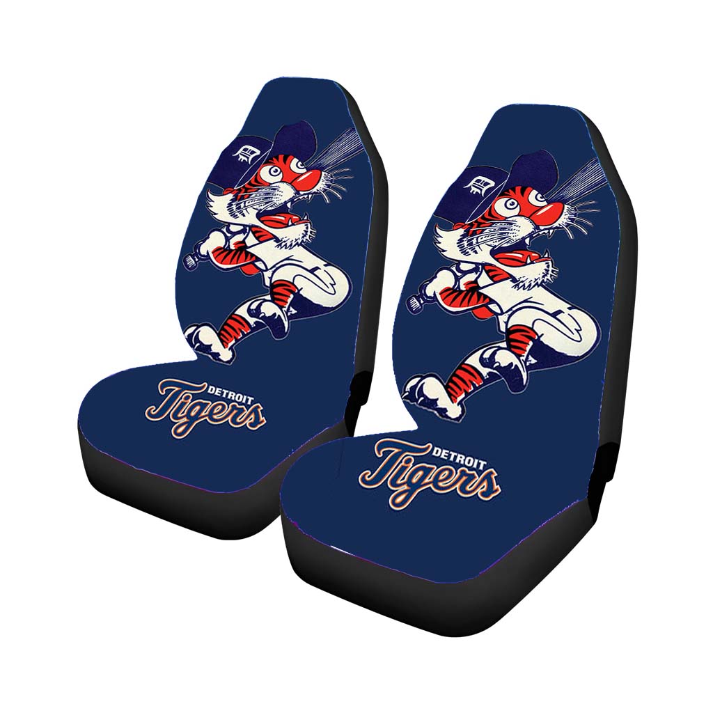 detroit tigers baseball 2 Car Seat Covers