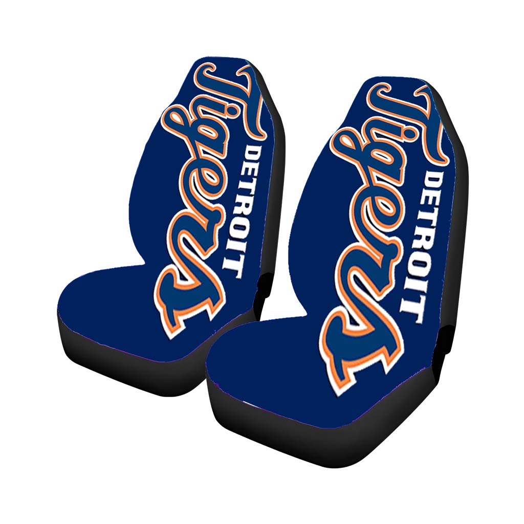 detroit tigers font Car Seat Covers