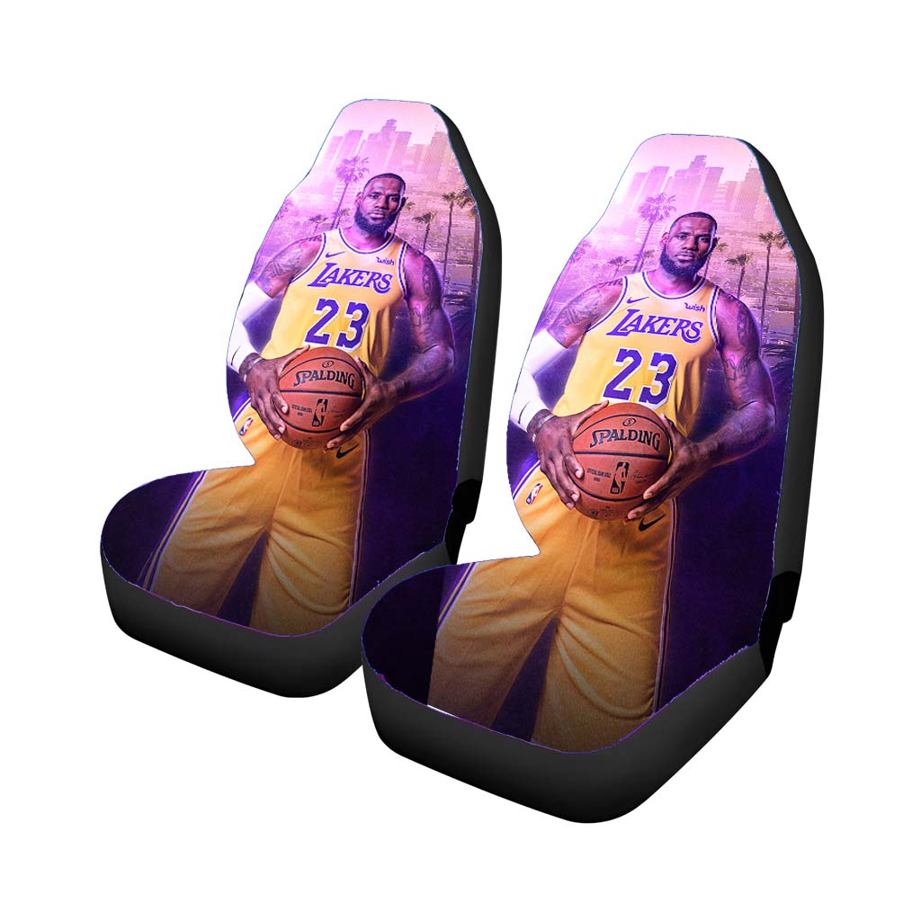 glowing lebron james Car Seat Covers