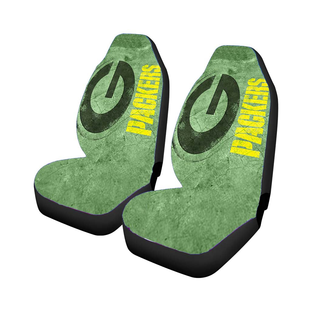 green packers green wall landscape Car Seat Covers