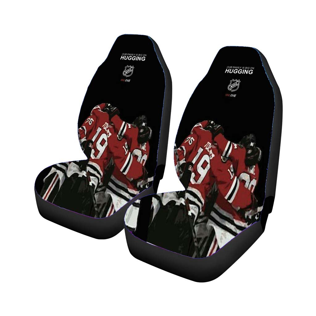 hugging nhl hockey Car Seat Covers