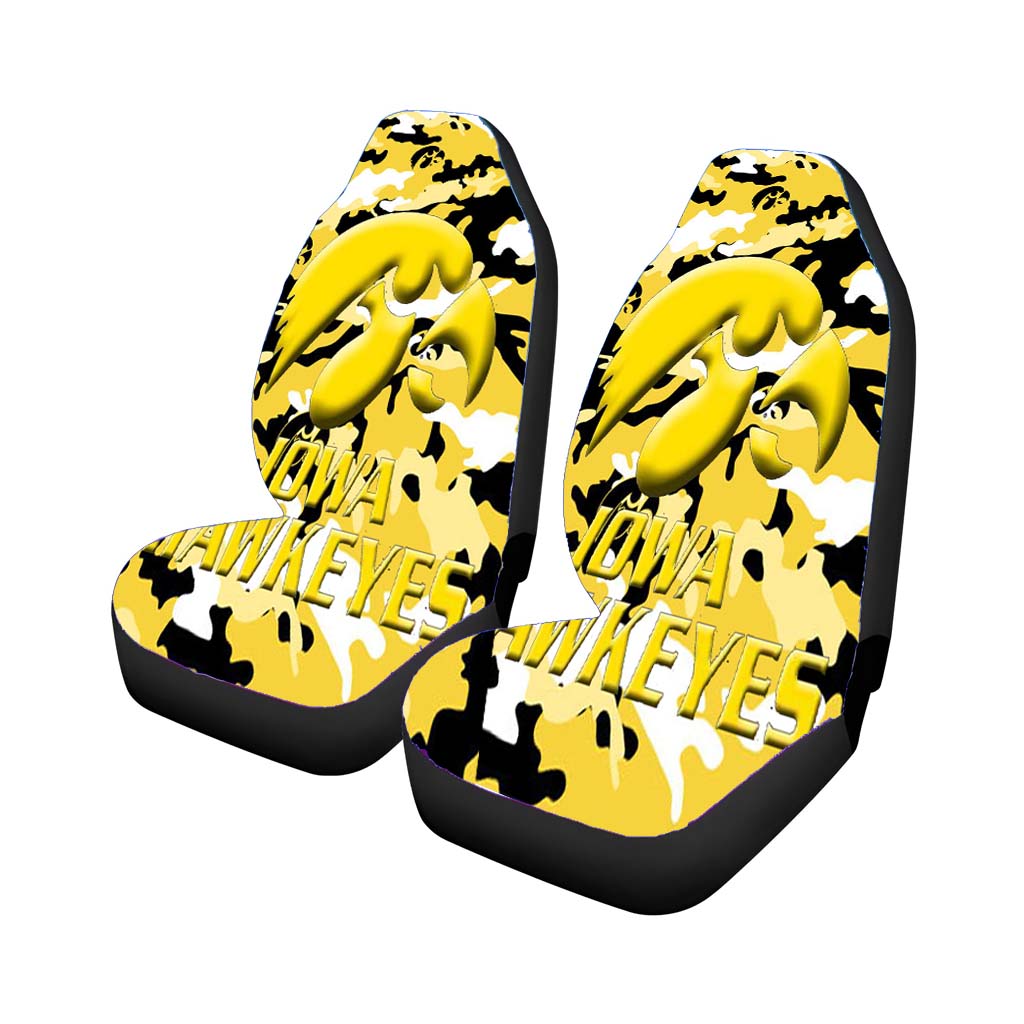 Iowa Hawkeyes Camo Car Seat Covers