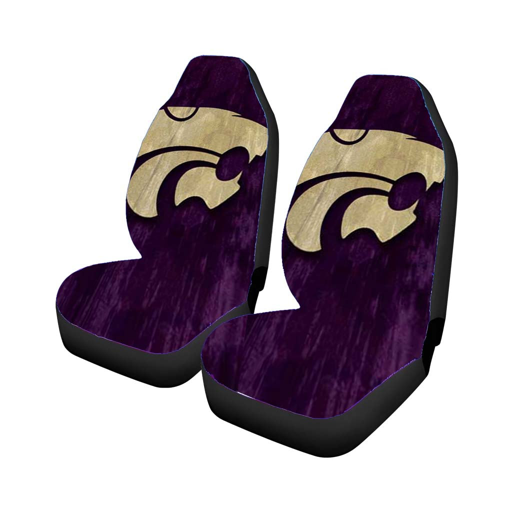 kansas state logo wood Car Seat Covers