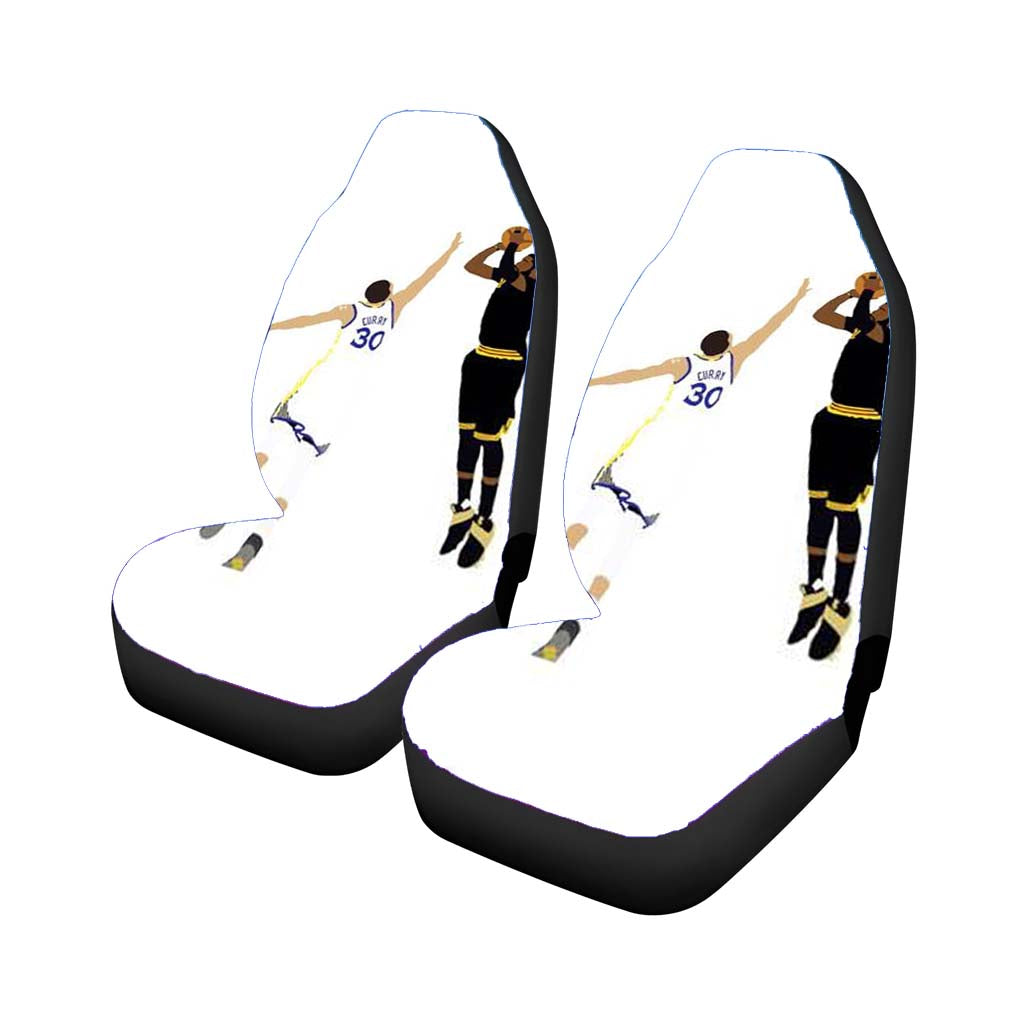 kyrie irving clutch shot over Car Seat Covers