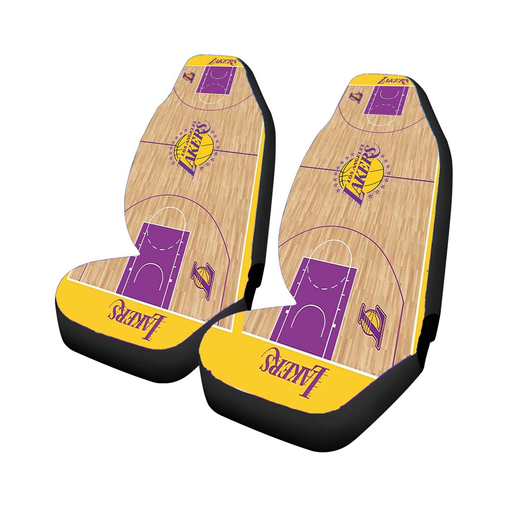 lakers los angeles basket Car Seat Covers