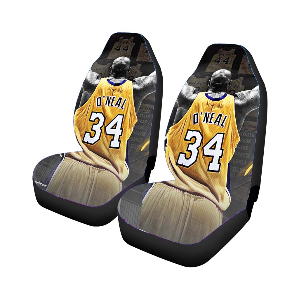 Lakers Team Number 34 Car Seat Covers