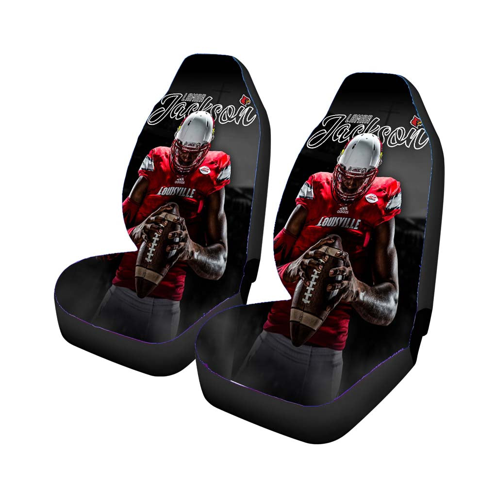 lamar jackson louisville Car Seat Covers