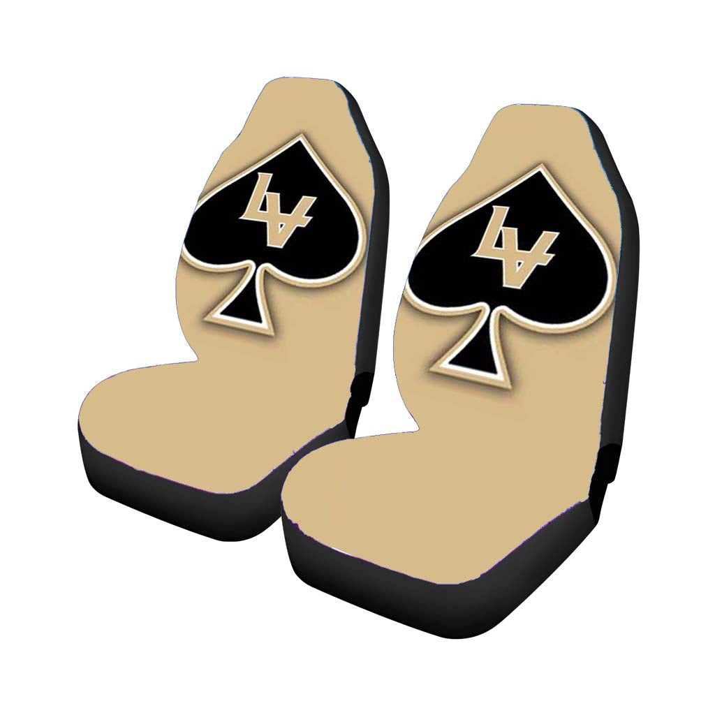 las vegas black knights logo blk on tan Car Seat Covers