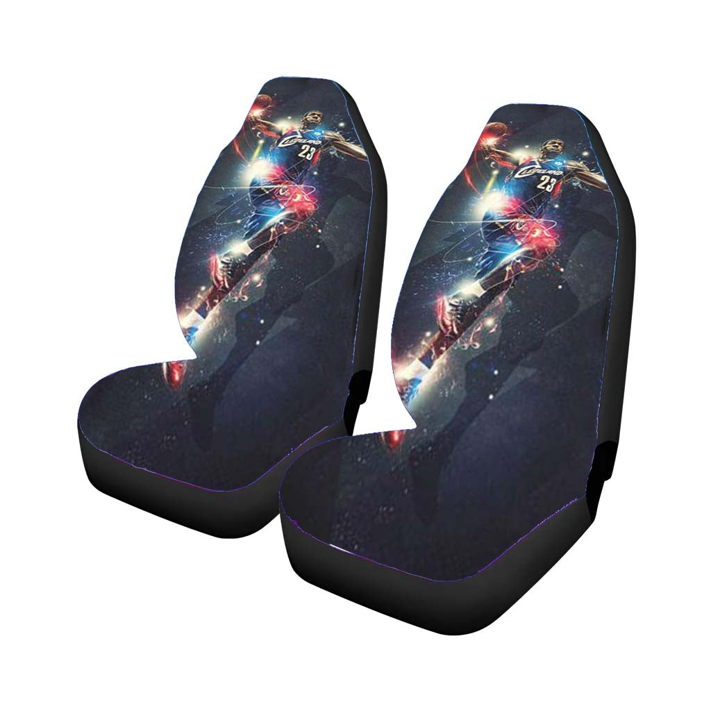 lebron james lay up Car Seat Covers