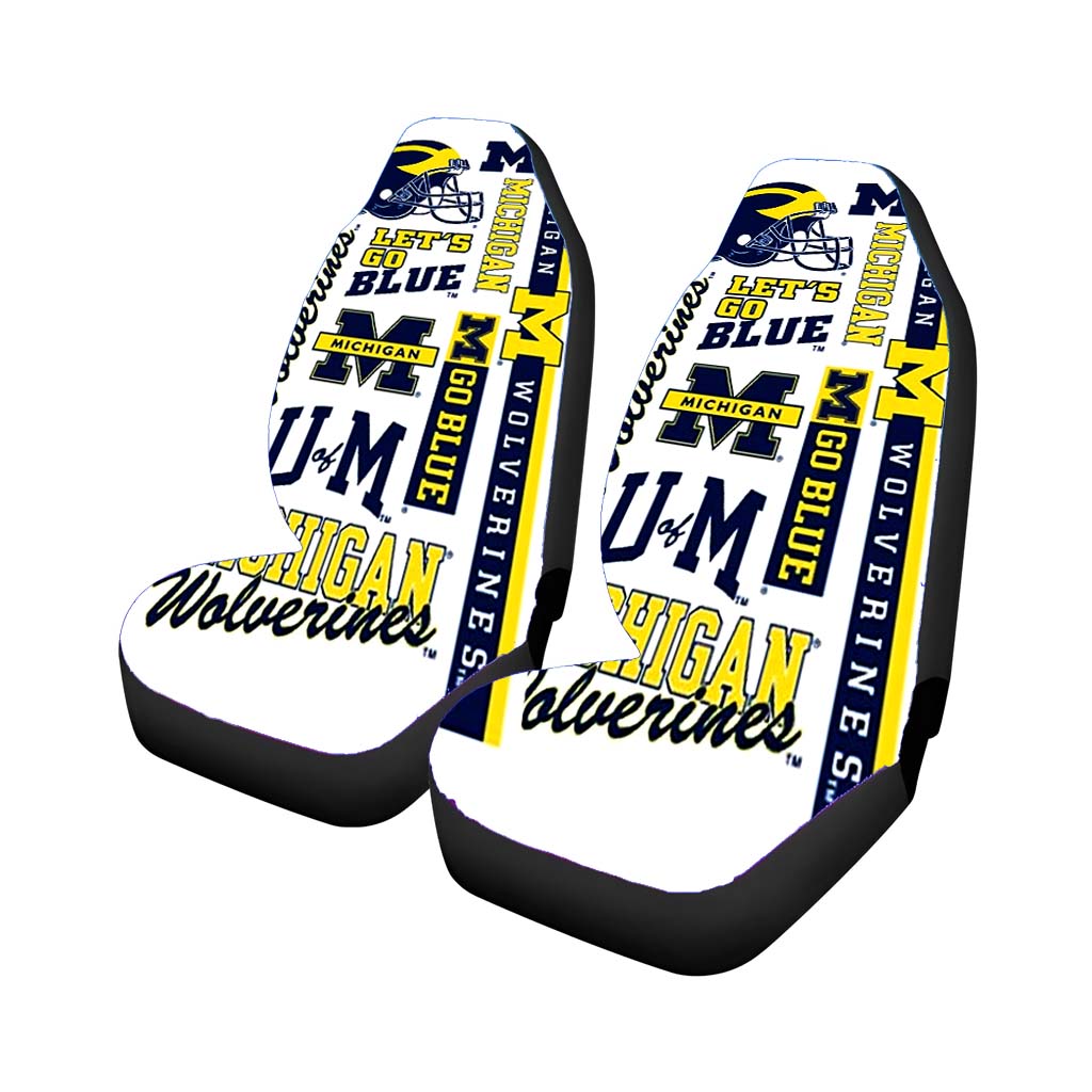 michigan wolverines team Car Seat Covers