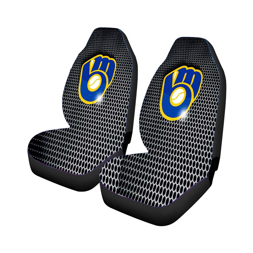 milwaukee brewers logo 2 Car Seat Covers