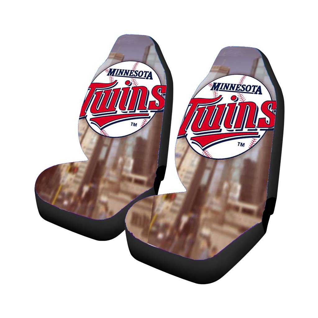 minnesota twins in city Car Seat Covers