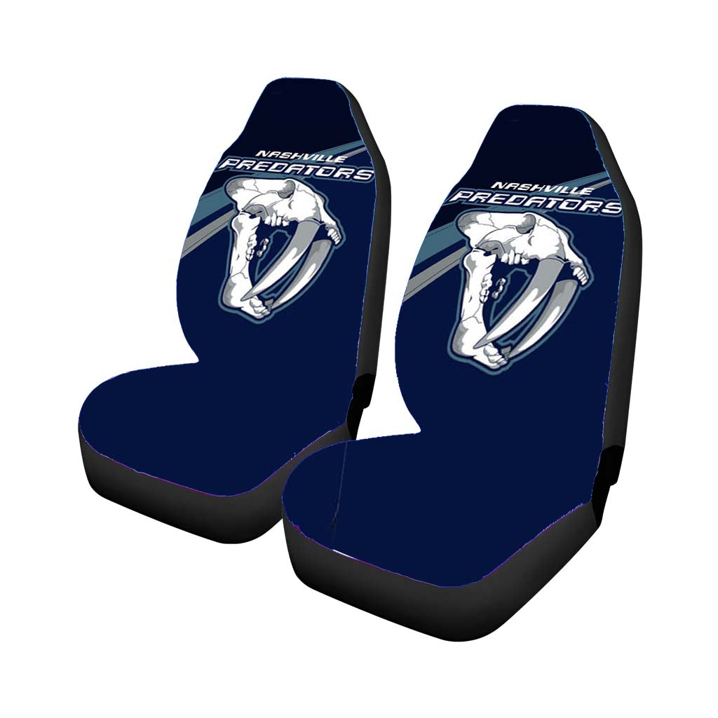Nashville Predators Skull Car Seat Covers
