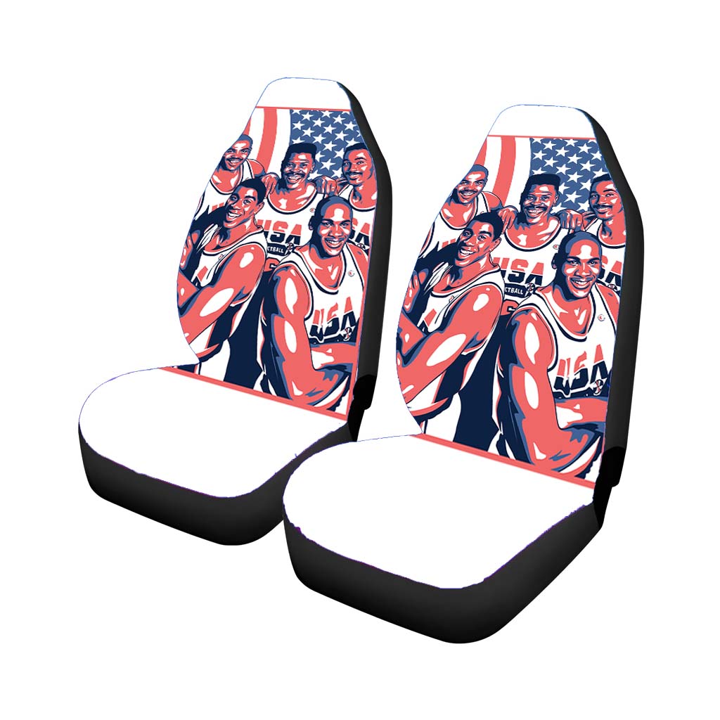 nba legend allstar america obey Car Seat Covers