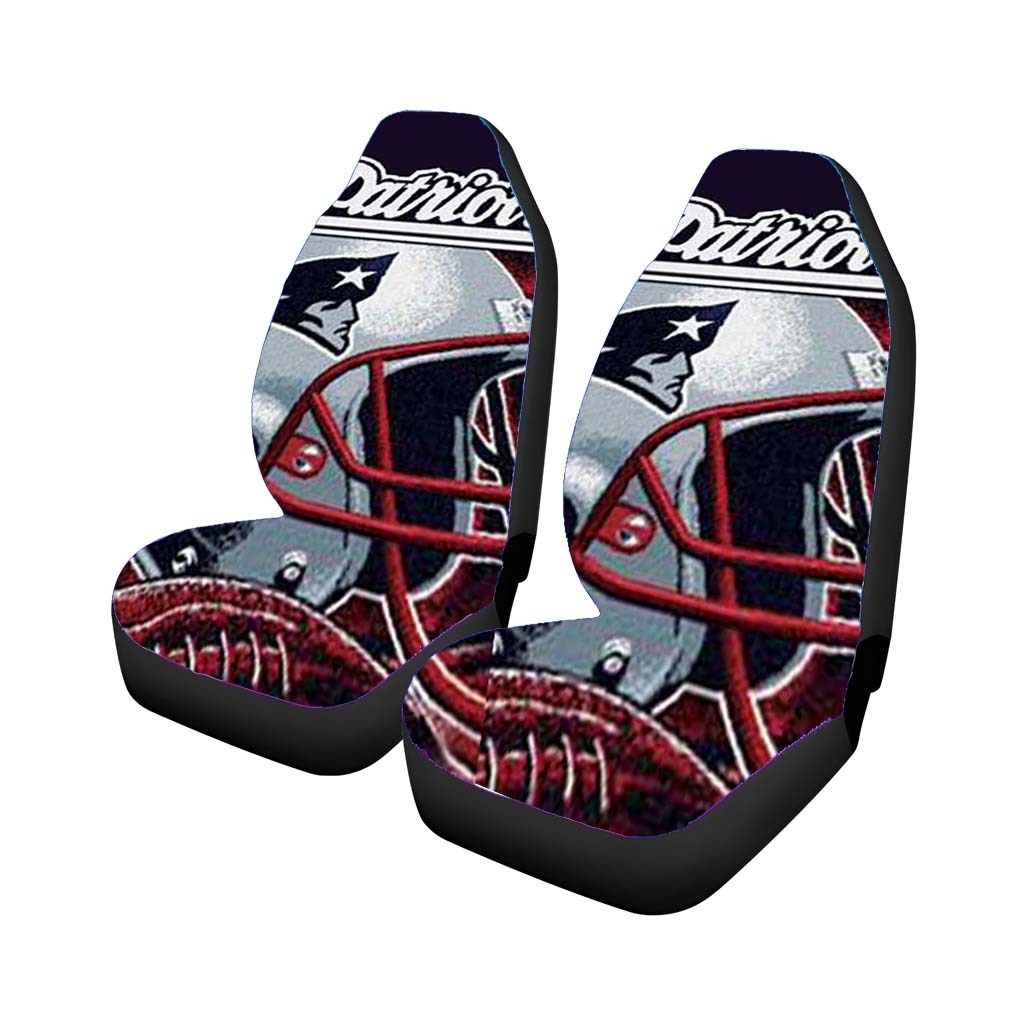 new england patriots rough helmet Car Seat Covers