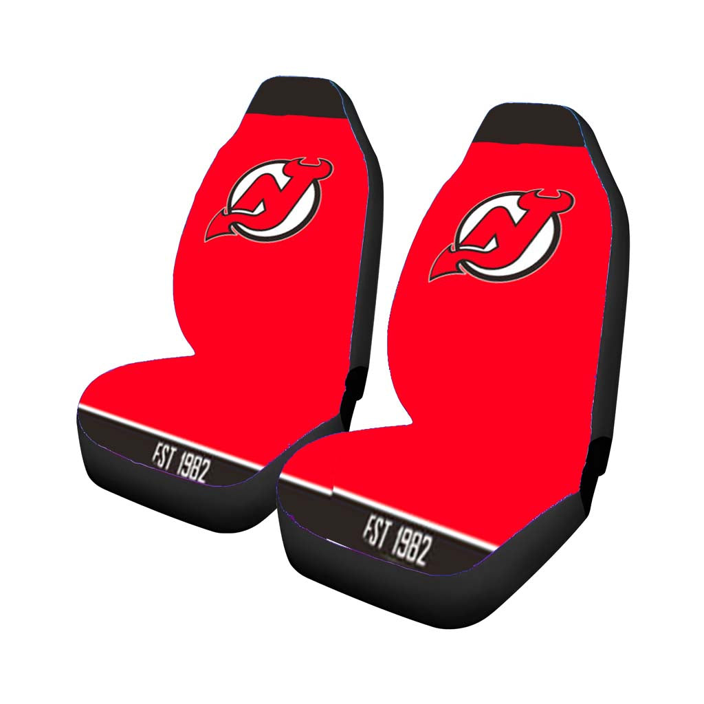 new jersey devils est 1982 Car Seat Covers