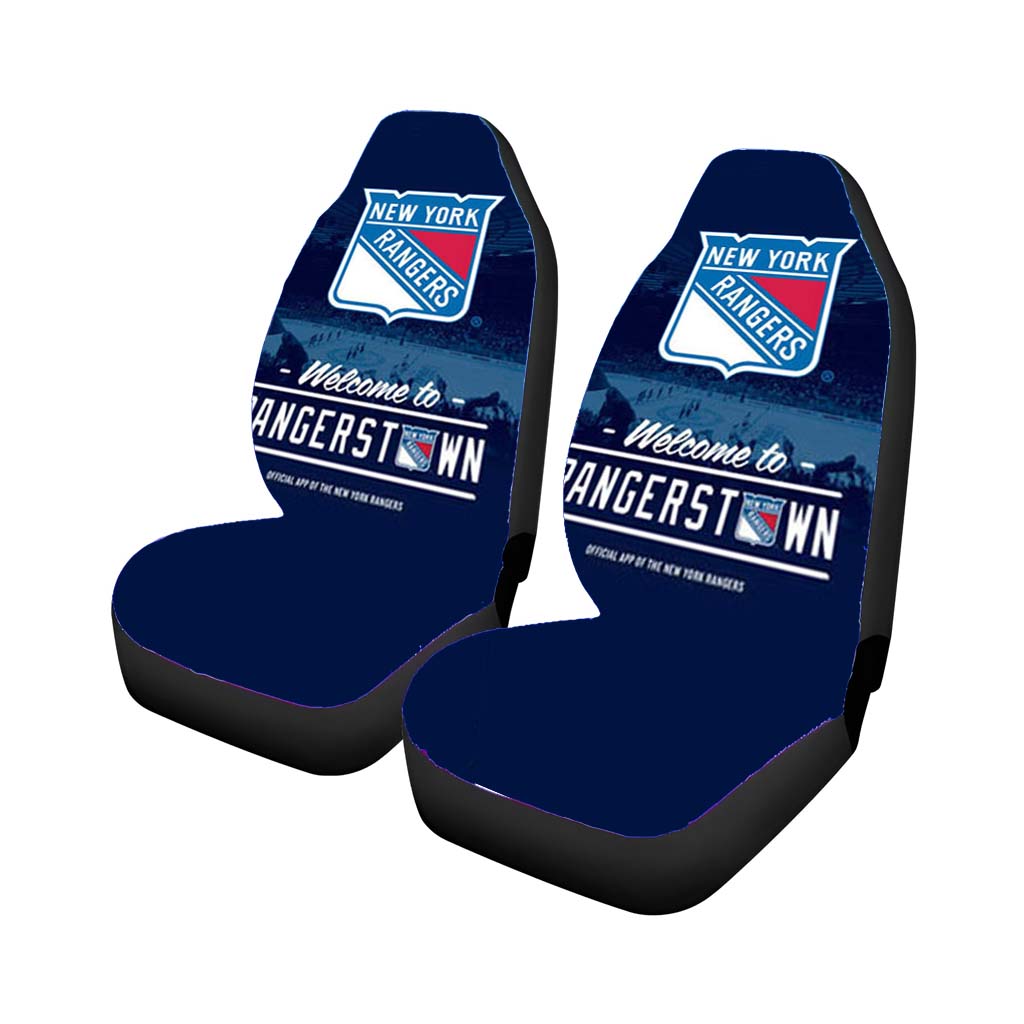 new york rangers field Car Seat Covers