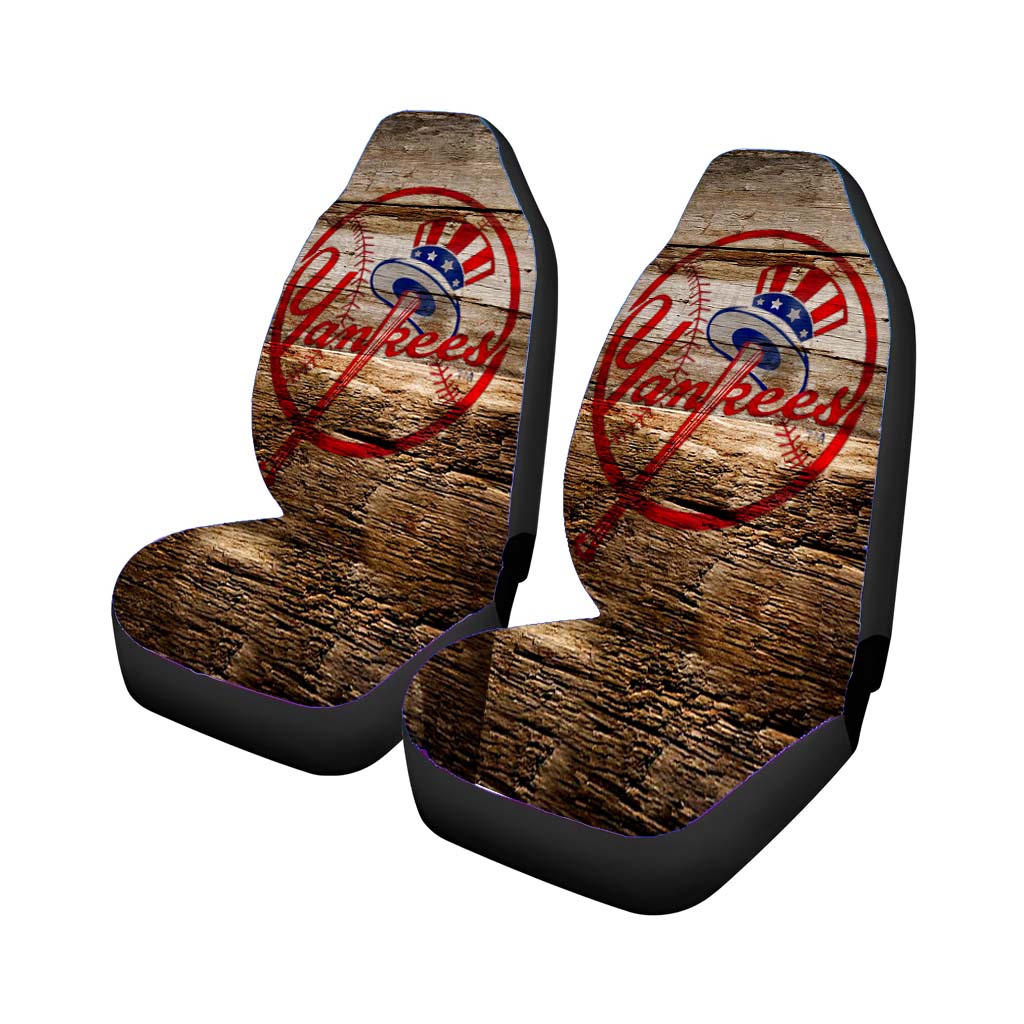 new york yankees wood Car Seat Covers