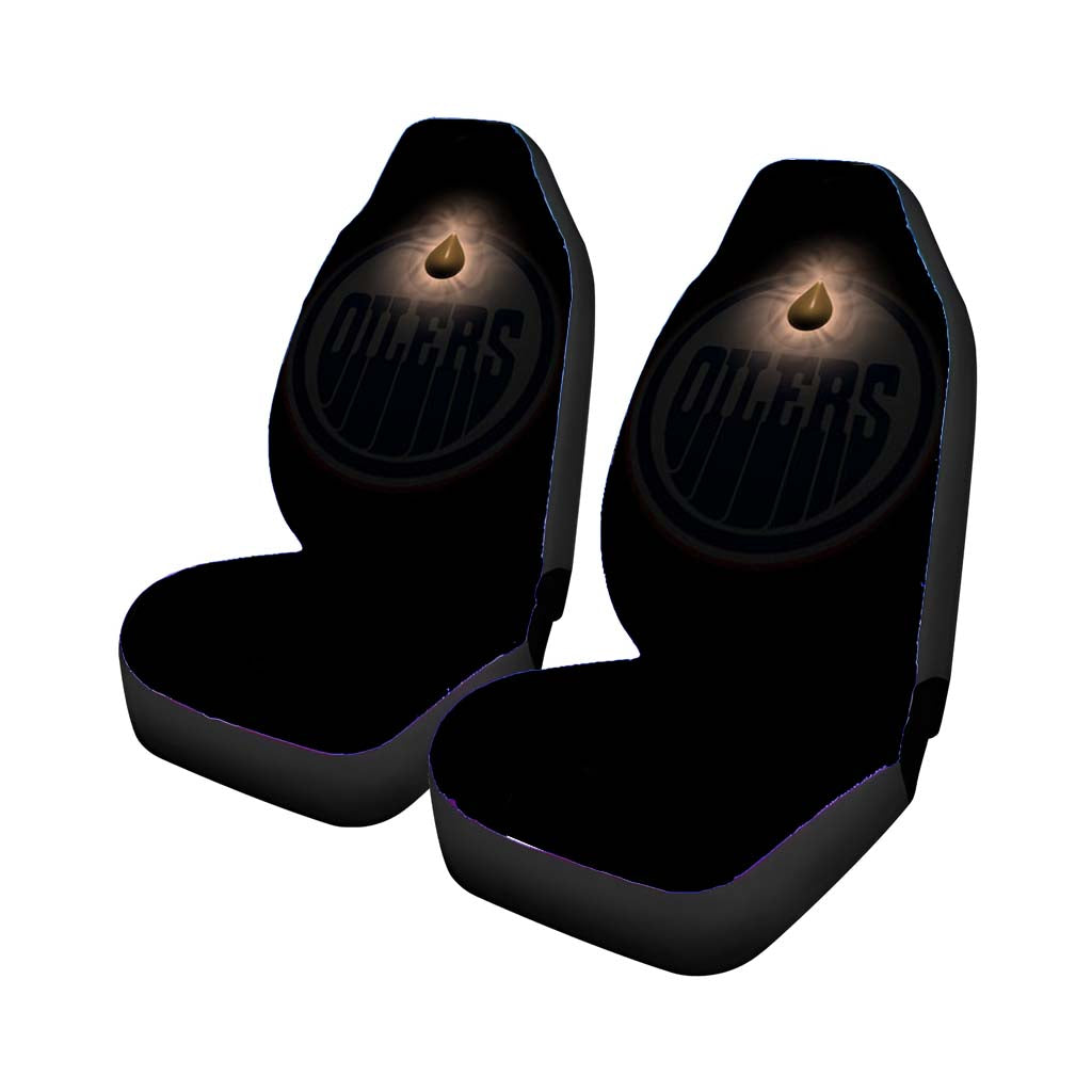 oilers darkness Car Seat Covers