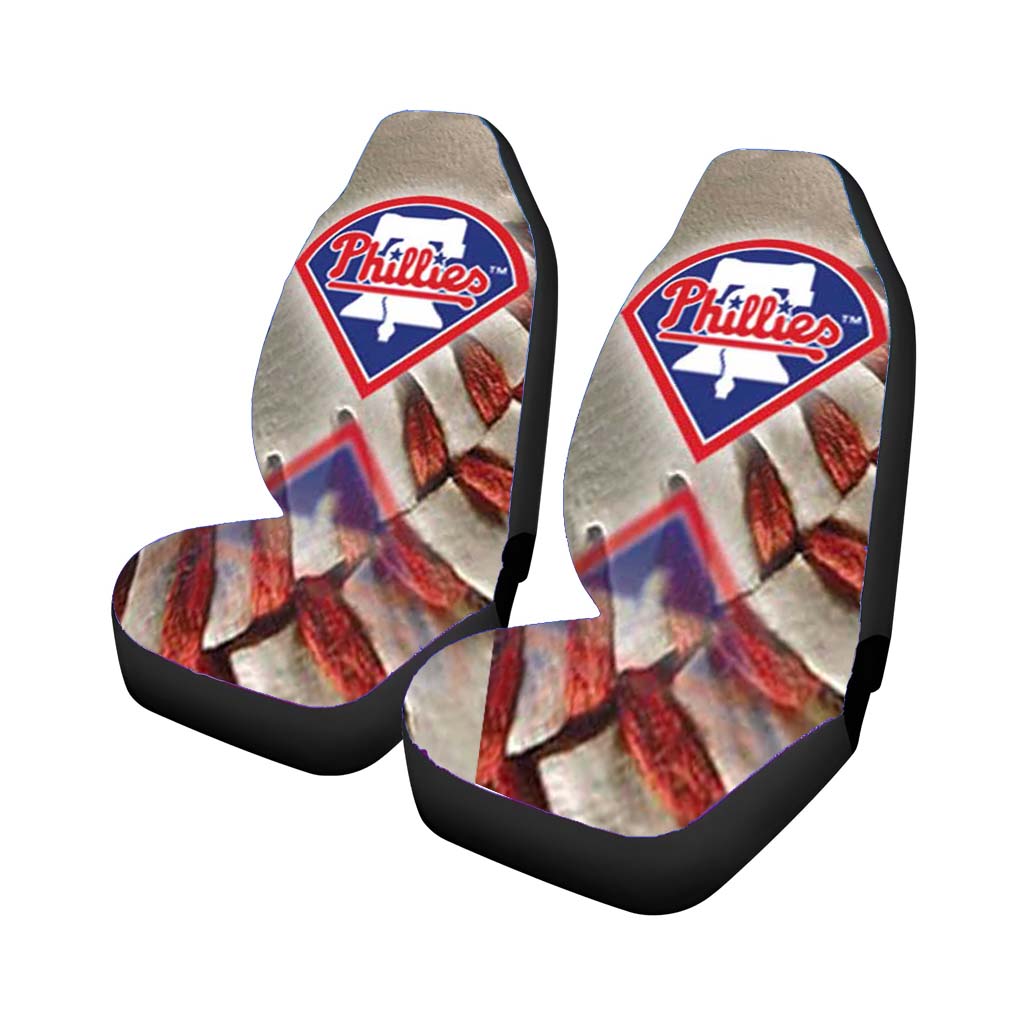 phillies logo reflect on ball Car Seat Covers