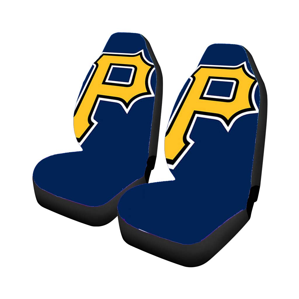 pittsburgh pirates baseball logo blue Car Seat Covers
