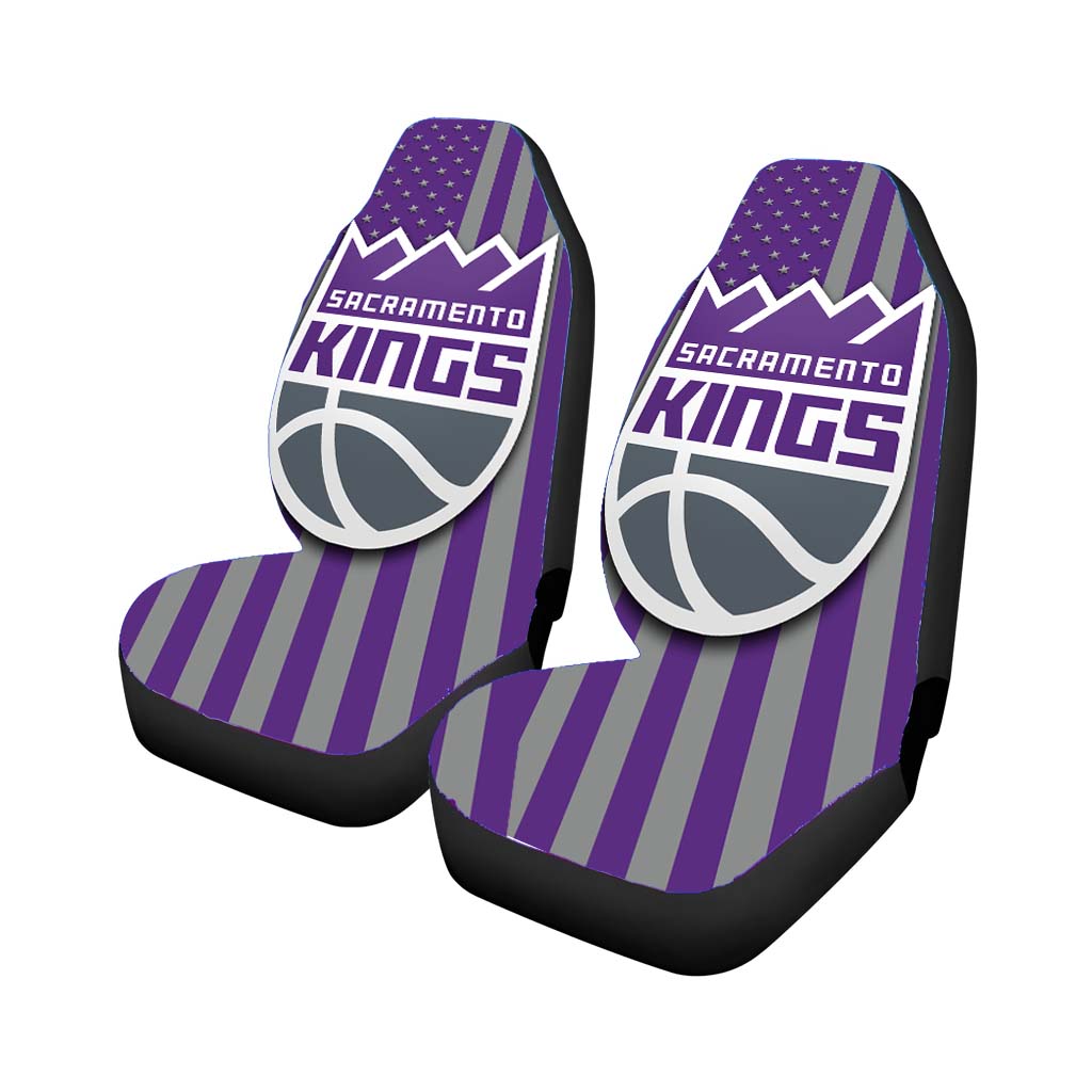 sacramento kings logo flag Car Seat Covers